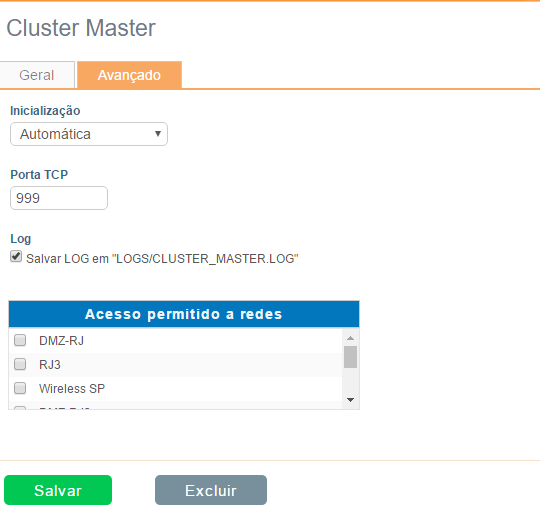 Cluster Master