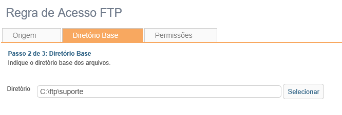Servidor FTP | Diretório Base