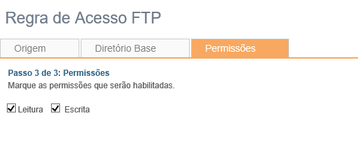 Servidor FTP | Permissões