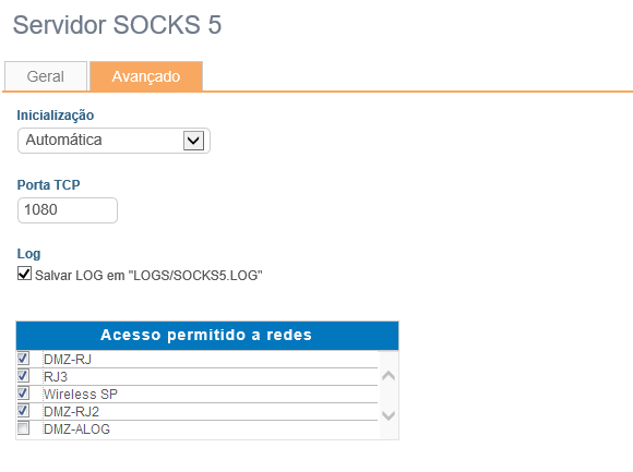 Servidor SOCKS 5