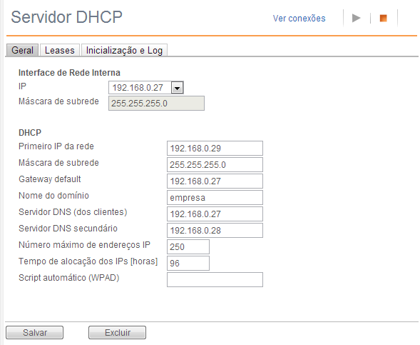 Servidor DHCP